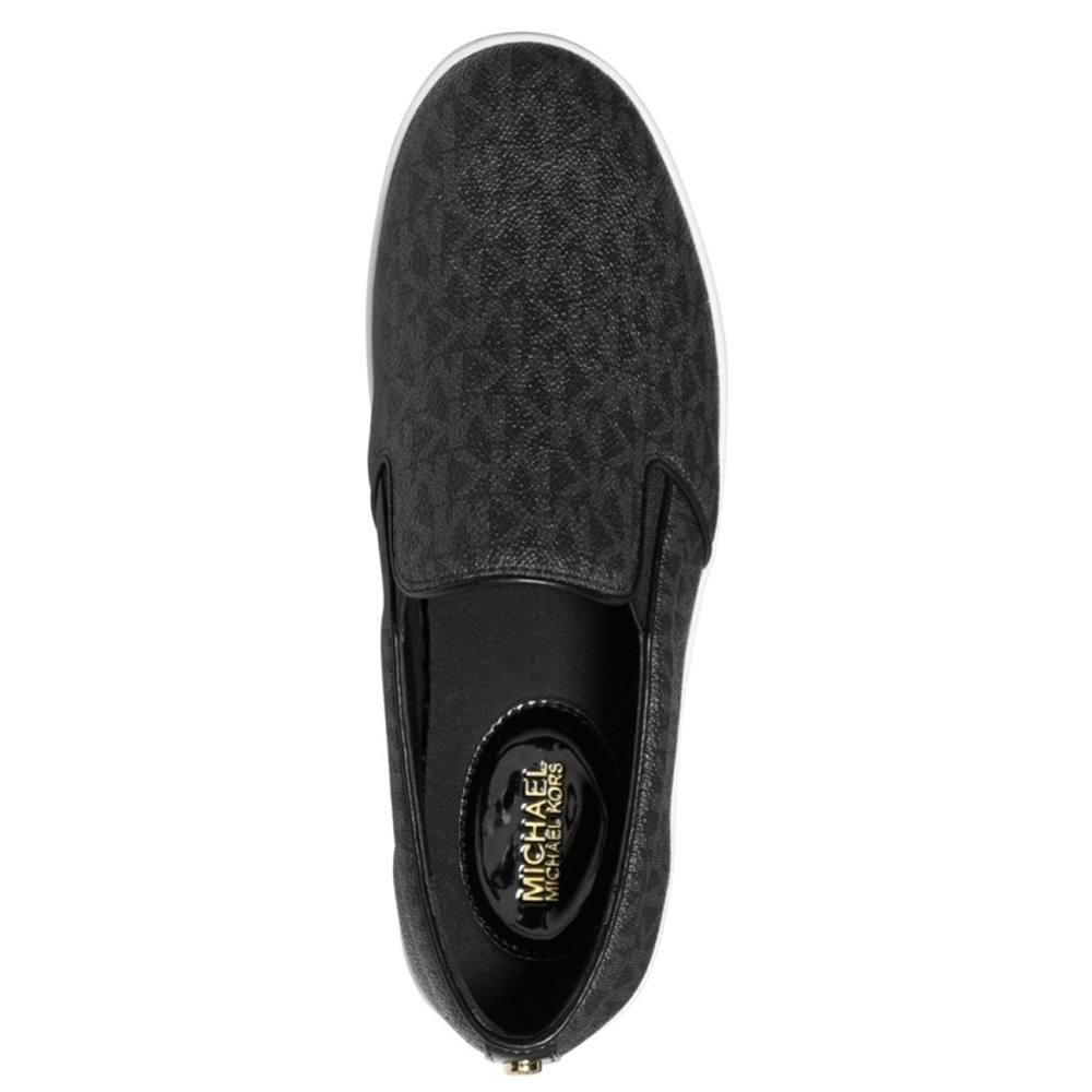 MICHAEL Michael Kors Keaton Black Slip-On Shoes - Picture 3 of 7